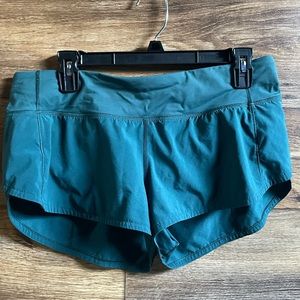 Green Lululemon shorts